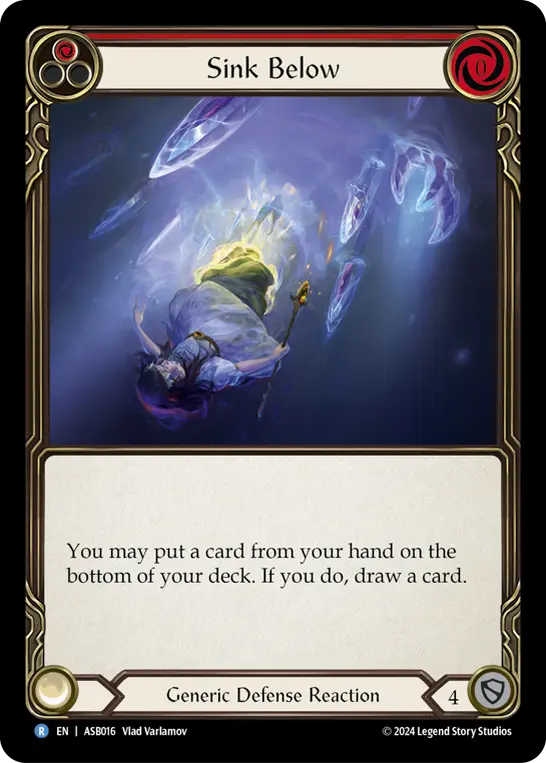 Card: Sink Below (red)