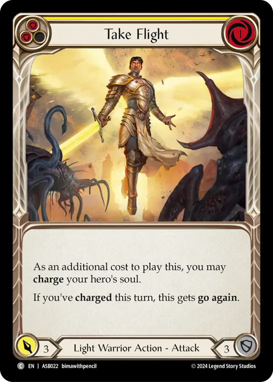 Card: Take Flight (yel)