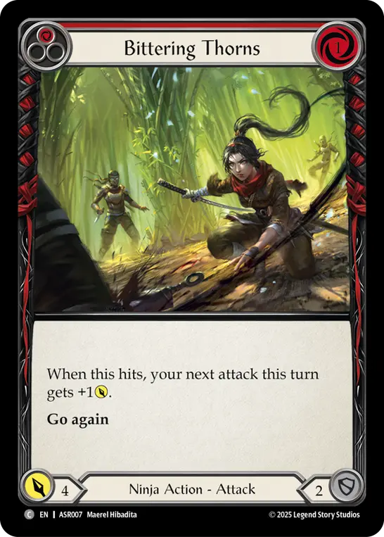 Image of the card for Bittering Thorns (Red)