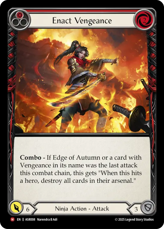 Card image of Enact Vengeance (Red)