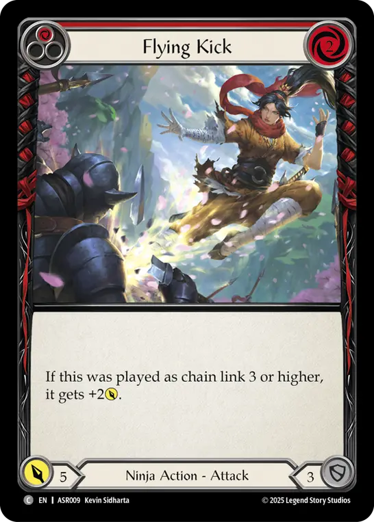 Card image of Flying Kick (Red)