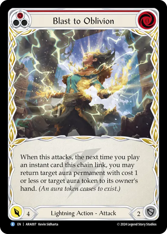 Card image of Blast to Oblivion (Red)