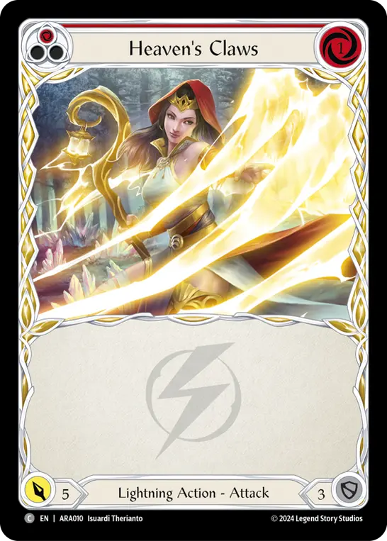 Image of the card for Heaven's Claws (Red)