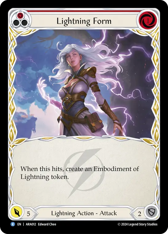Card image of Lightning Form (Red)