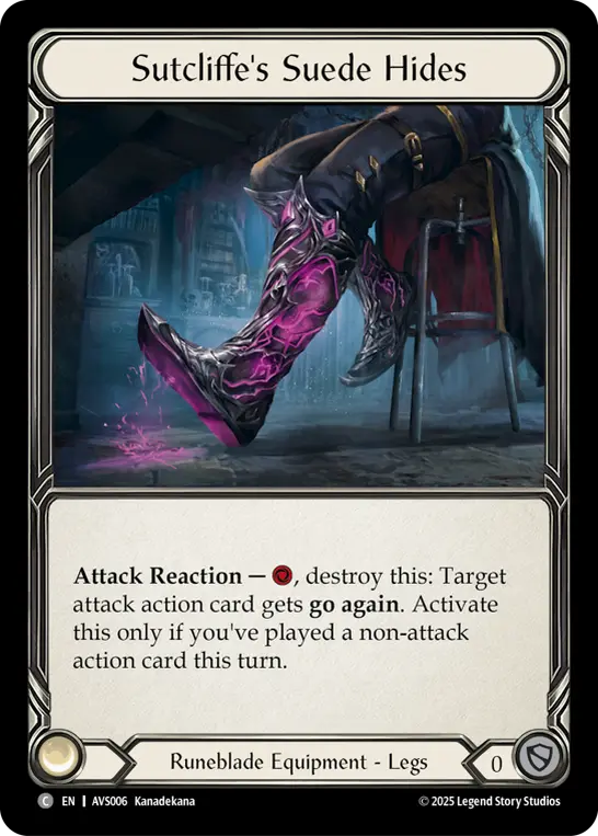 Card: Sutcliffe's Suede Hides