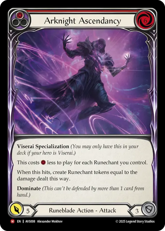 Card: Arknight Ascendancy (red)