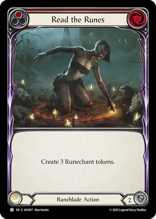 Card: Read the Runes (red)