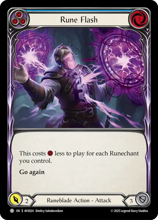 Card: Rune Flash (blu)