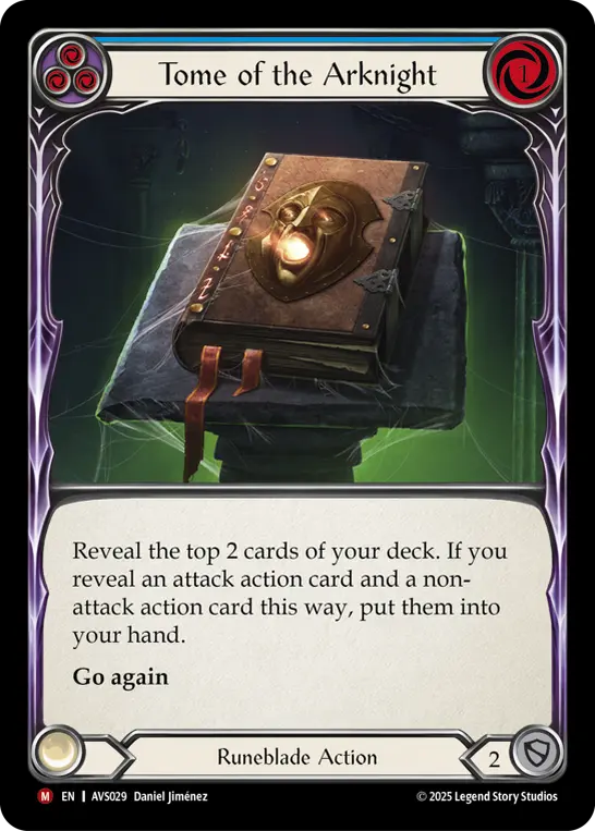 Card: Tome of the Arknight (blu)