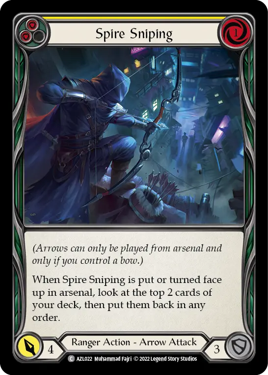 Card: Spire Sniping (yel)