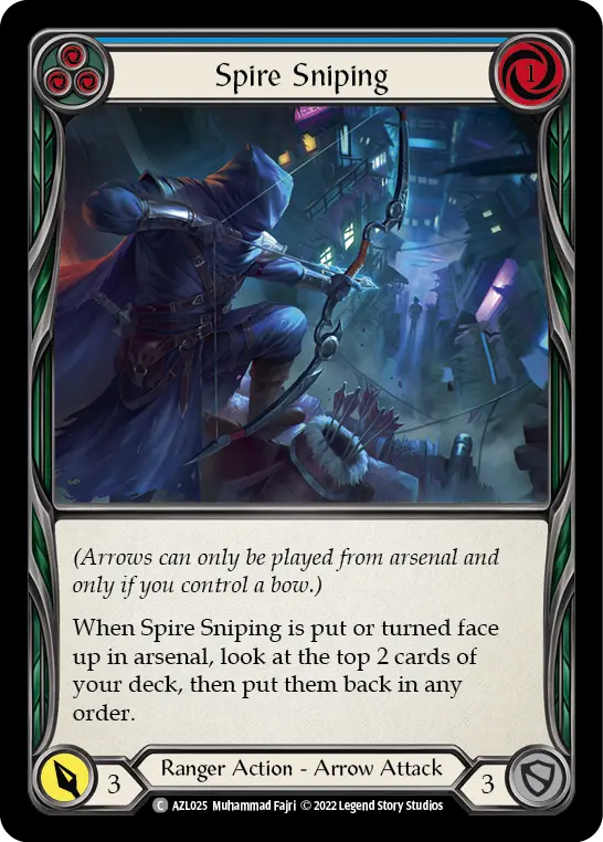 Card: Spire Sniping (blu)