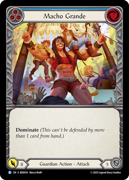 Card image of Macho Grande (Blue)