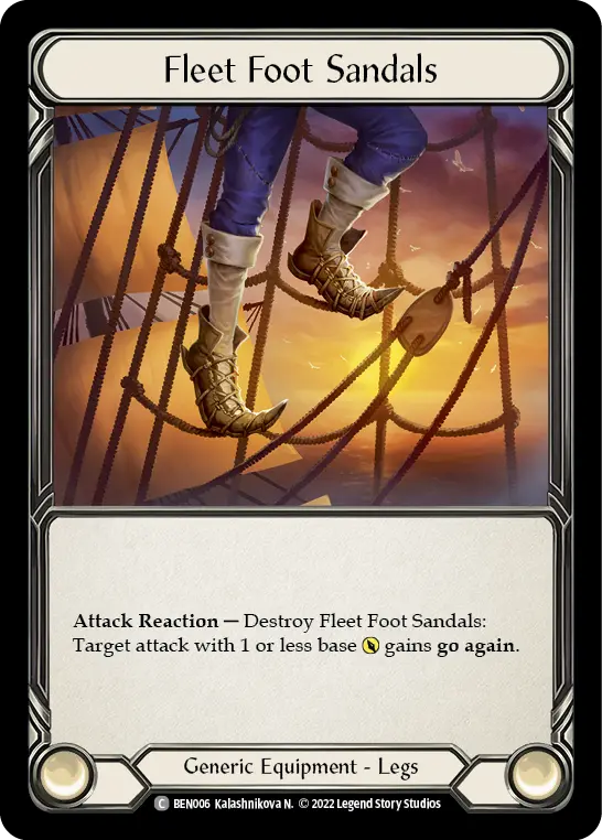 Card: Fleet Foot Sandals