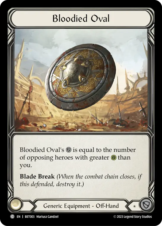 Card: Bloodied Oval