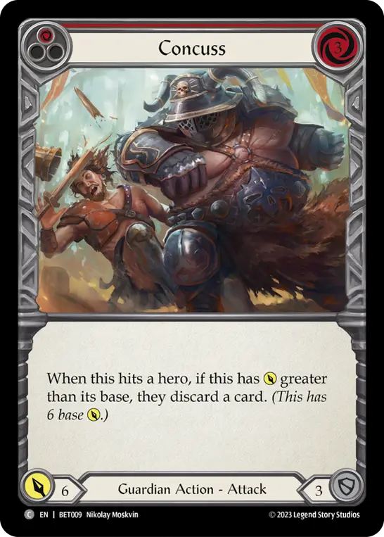 Card: Concuss (red)