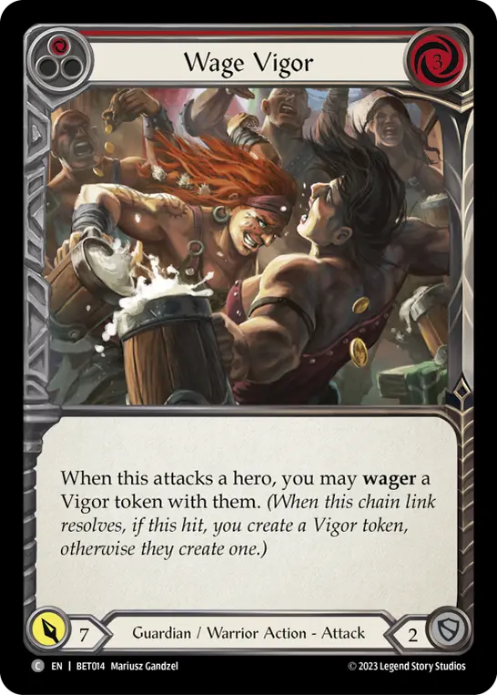 Card: Wage Vigor (red)