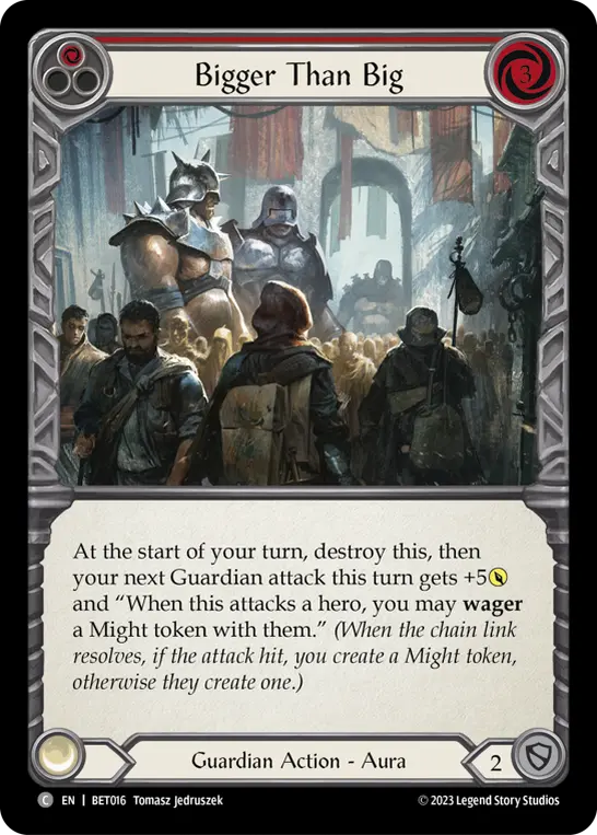Card: Bigger Than Big (red)