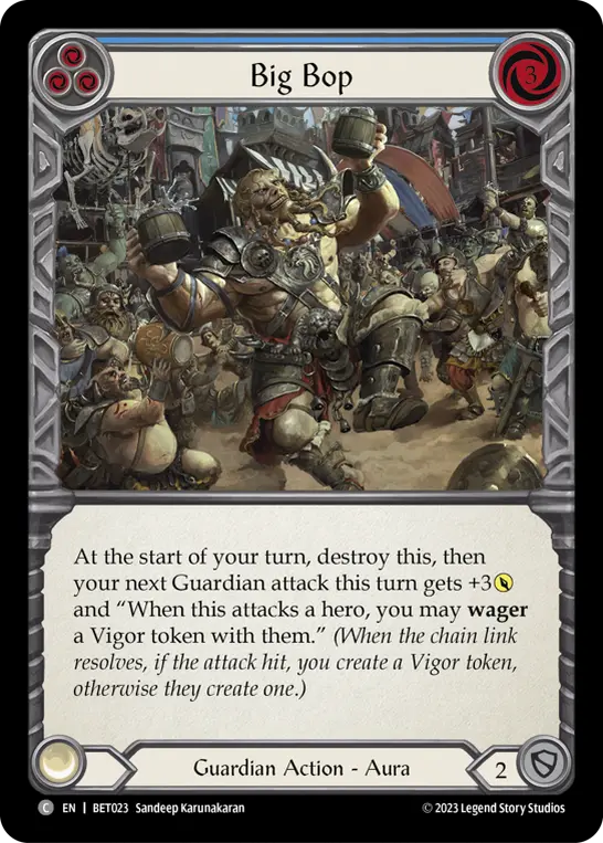 Card: Big Bop (blu)