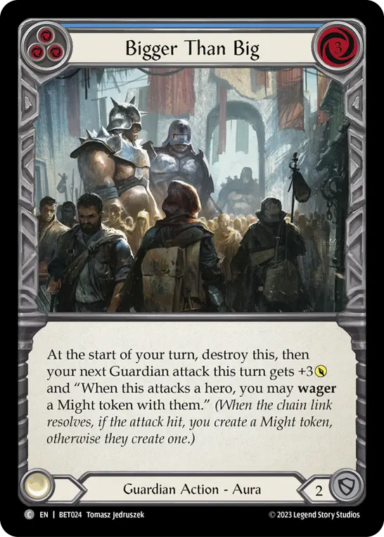 Card: Bigger Than Big (blu)