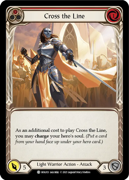 Card: Cross the Line (red)