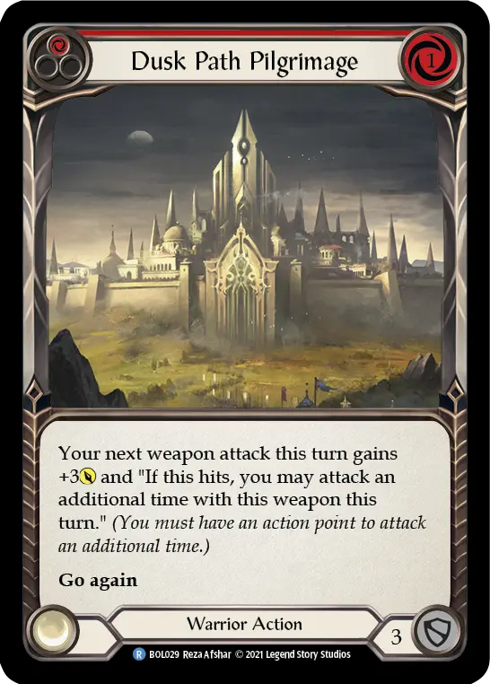 Card: Dusk Path Pilgrimage (red)