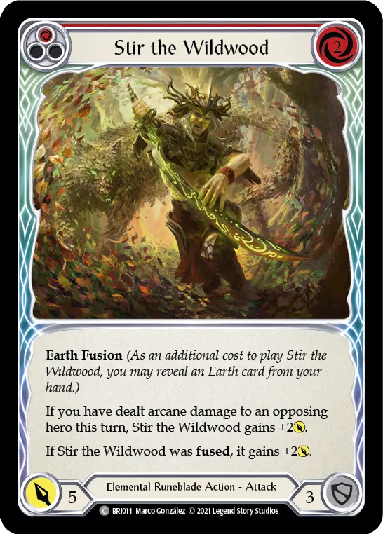 Card: Stir the Wildwood (red)