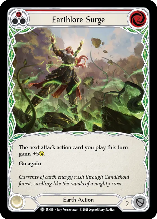 Card: Earthlore Surge (red)