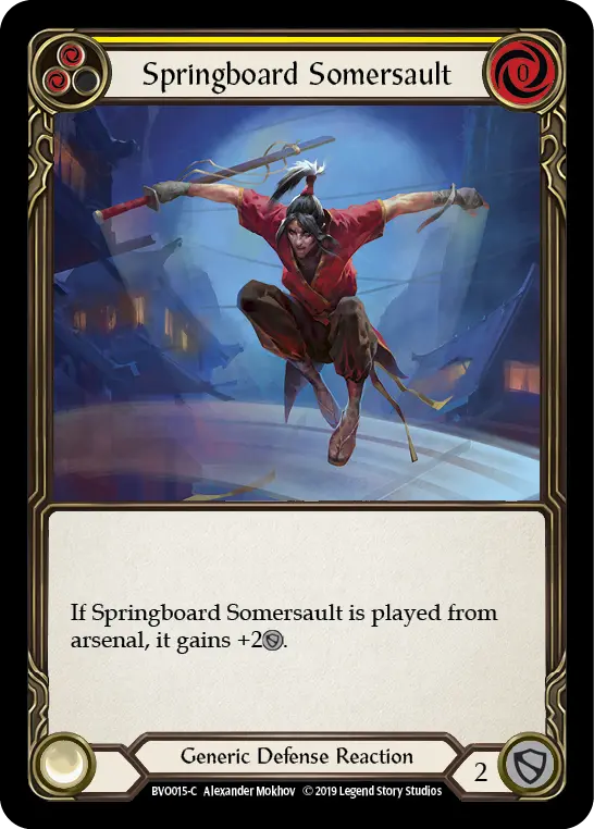 Card: Springboard Somersault (yel)