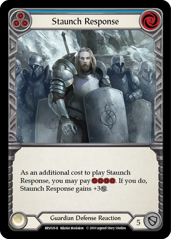 Card: Staunch Response (blu)
