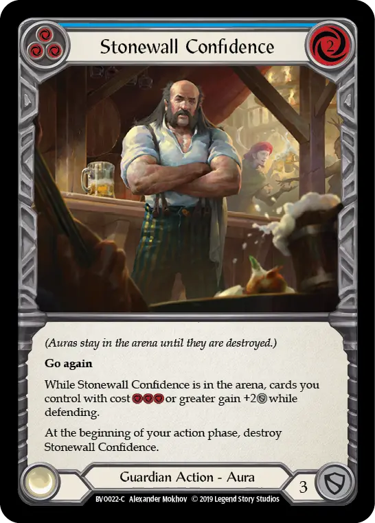 Card: Stonewall Confidence (blu)
