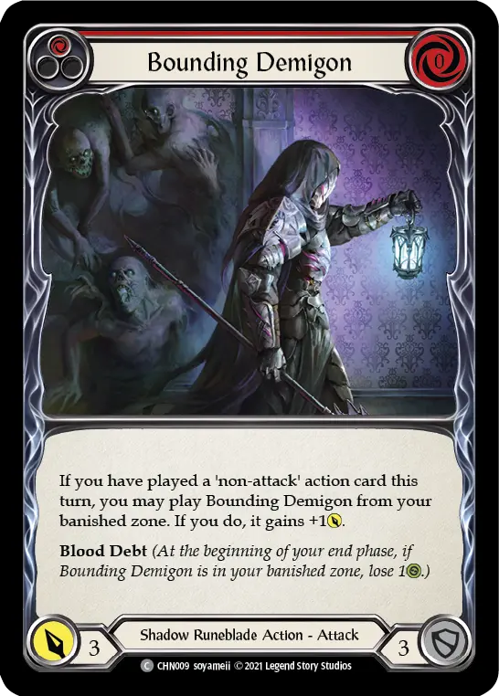 Card: Bounding Demigon (red)
