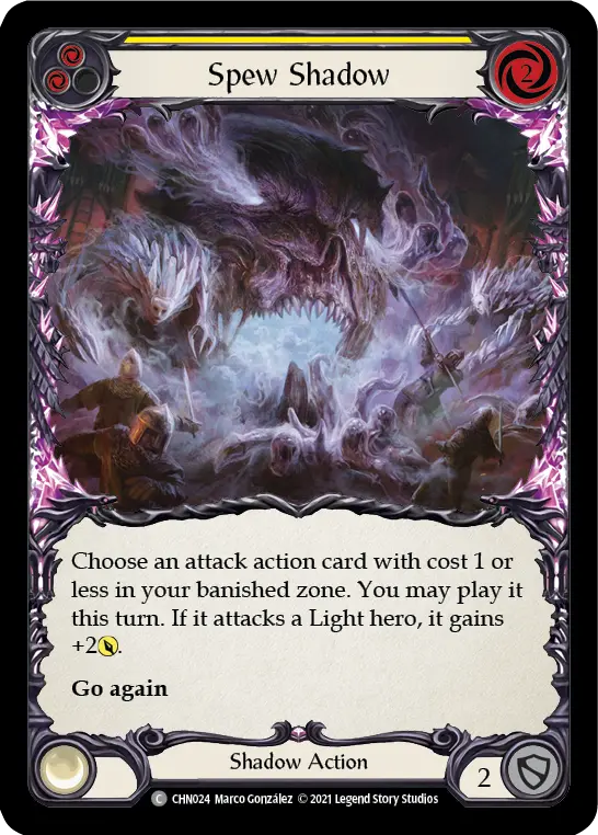 Card: Spew Shadow (yel)