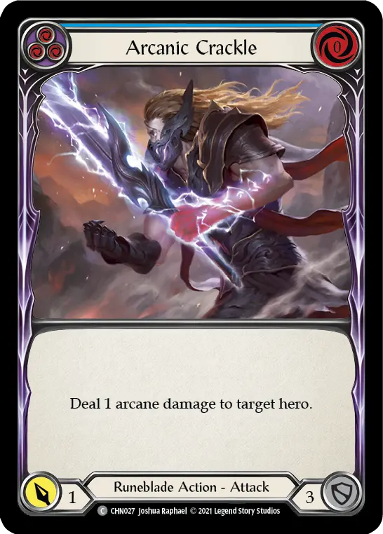 Card: Arcanic Crackle (blu)