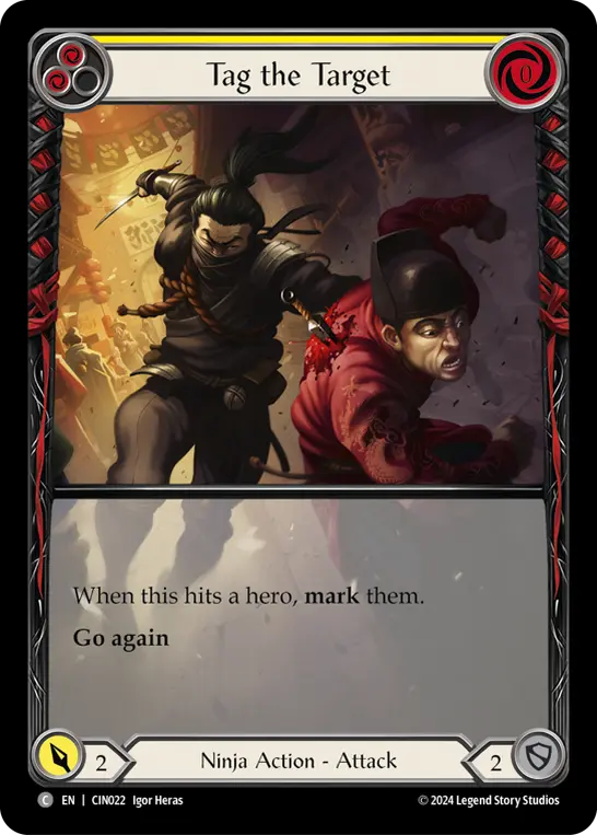 Card: Tag the Target (yel)