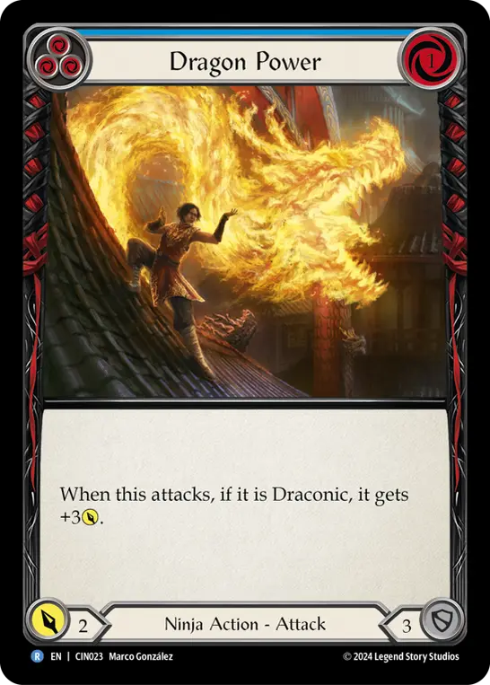 Card: Dragon Power (blu)