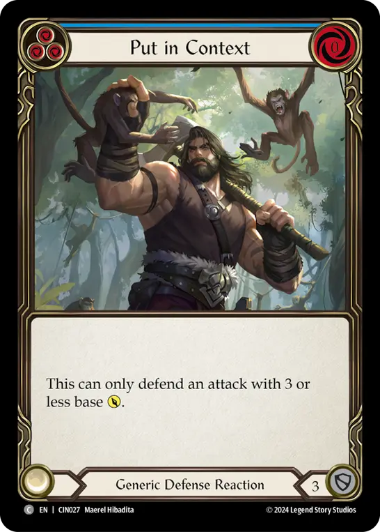 Card: Put in Context (blu)
