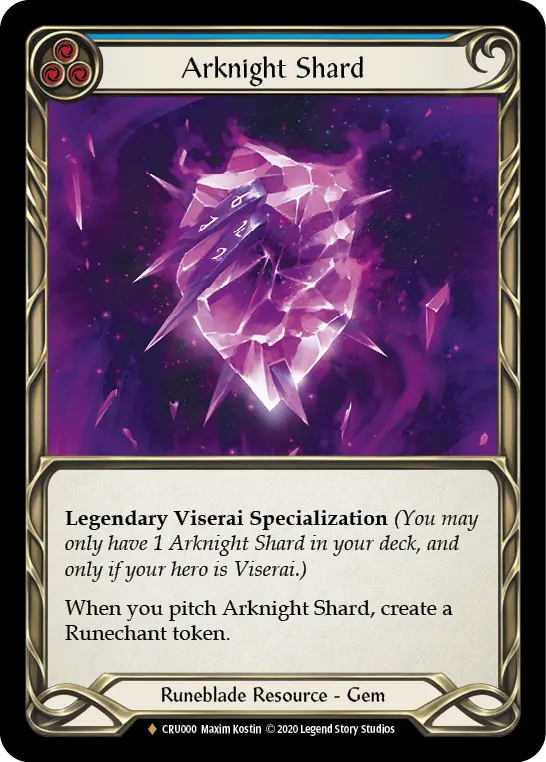 Card: Arknight Shard (blu)