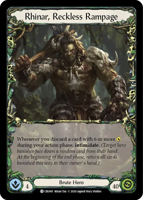 Card: Rhinar, Reckless Rampage
