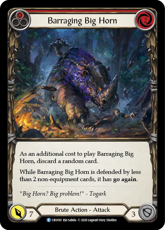 Card: Barraging Big Horn (red)