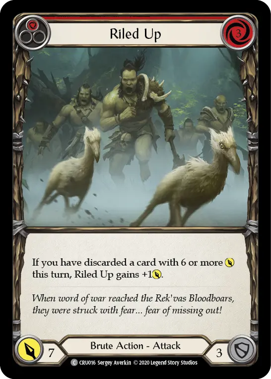 Card: Riled Up (red)