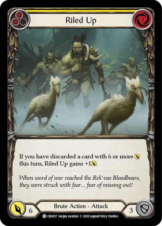 Card: Riled Up (yel)