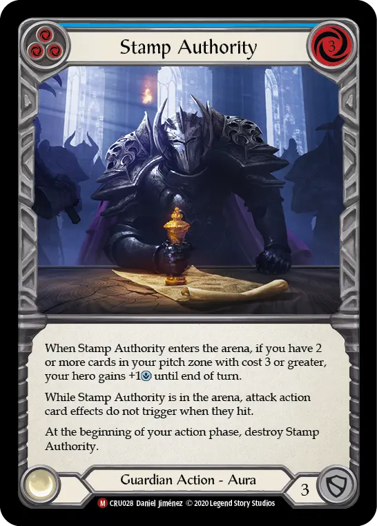 Card: Stamp Authority (blu)
