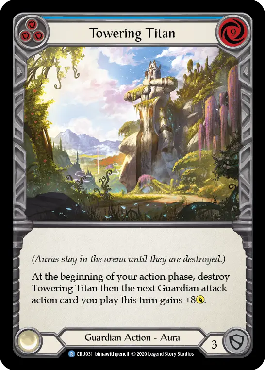 Card: Towering Titan (blu)