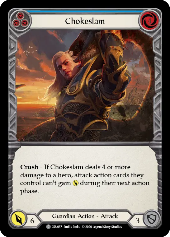 Card: Chokeslam (blu)