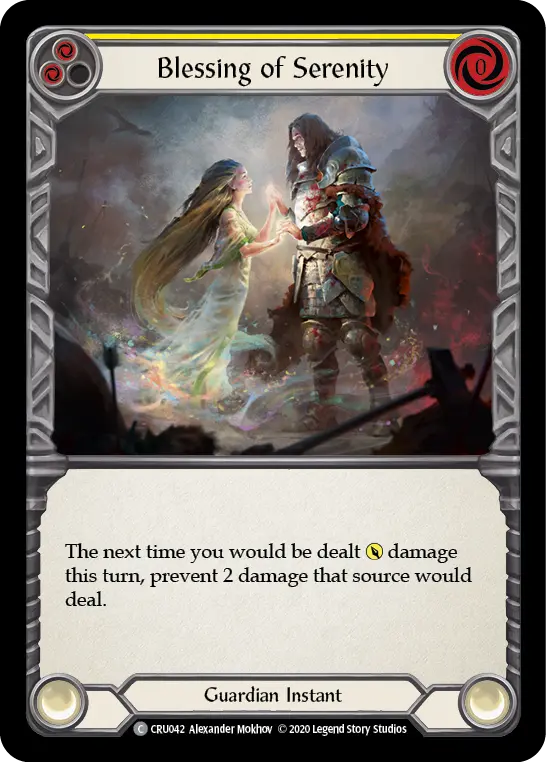 Card: Blessing of Serenity (yel)