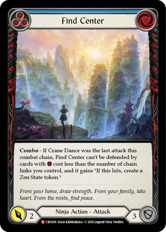 Card: Find Center (blu)