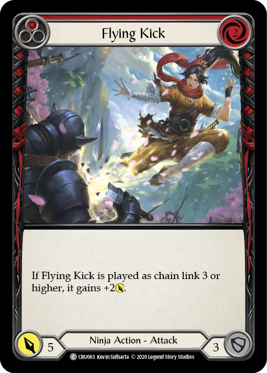 Card: Flying Kick (red)