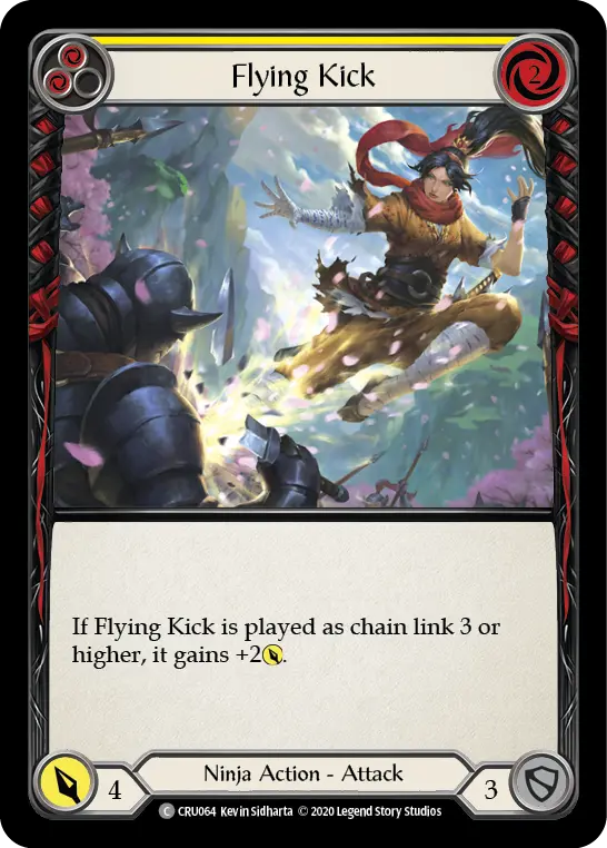 Card: Flying Kick (yel)