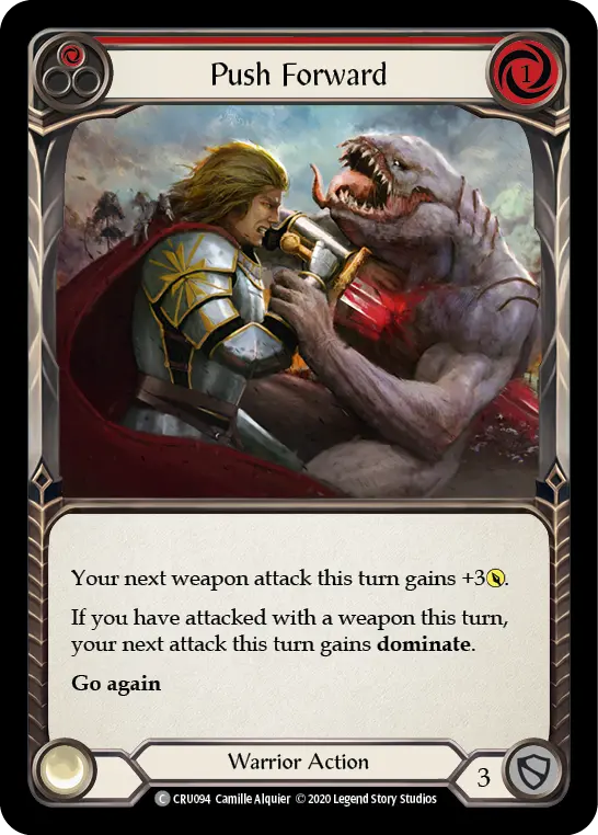Card: Push Forward (red)
