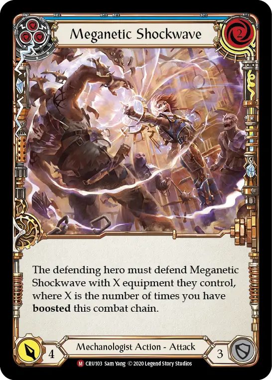 Card: Meganetic Shockwave (blu)